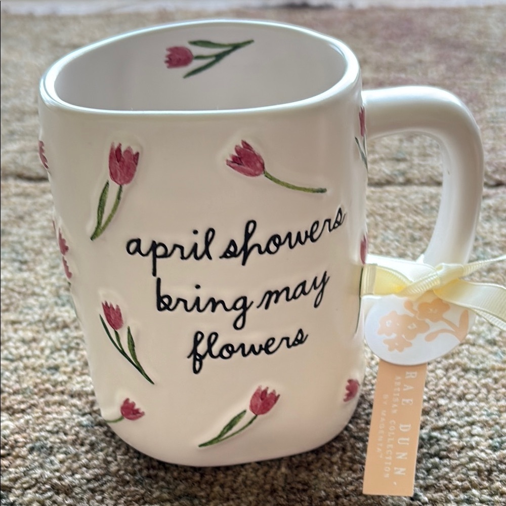 Rae Dunn Tulip Mug with Inspirational Quote